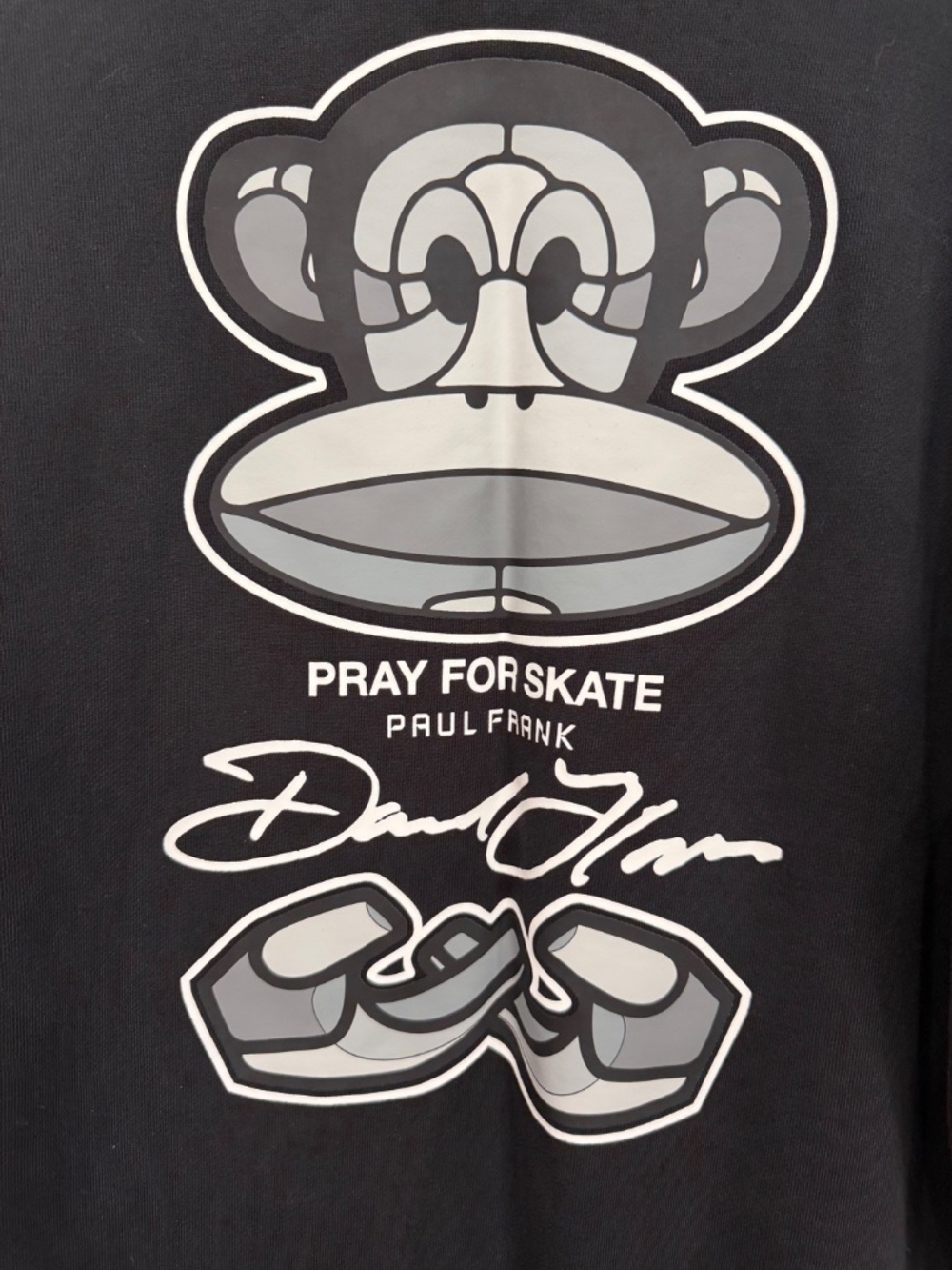 Paul Frank X David Flores A.NI.MA series Pray for Skate crewneck RARE! - Picture 3 of 6